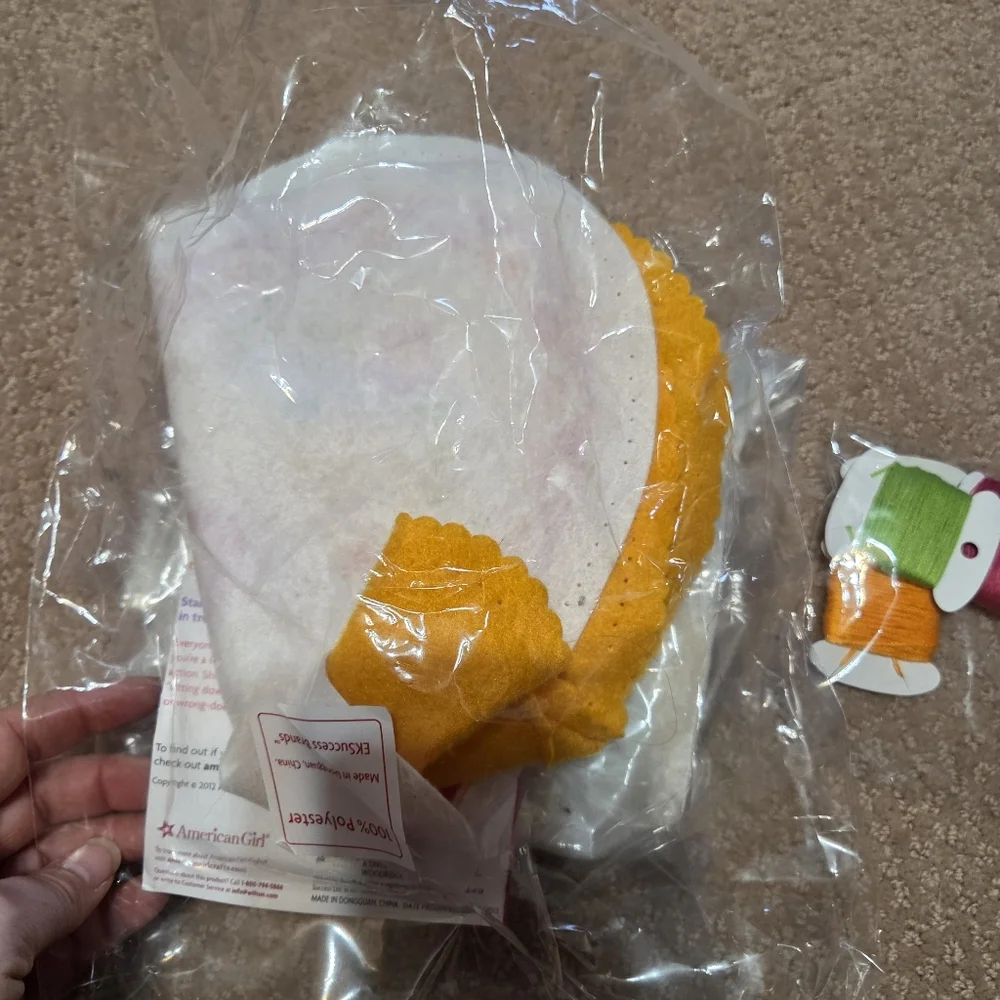 American Girl‎ Heart Pillow Craft Kit Pink and Orange Valentines 2012 Edition